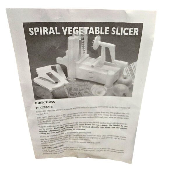 Paderno World Cuisine Vegetable Spiralizer Turning Slicer With Box CM2127 - Picture 7 of 11